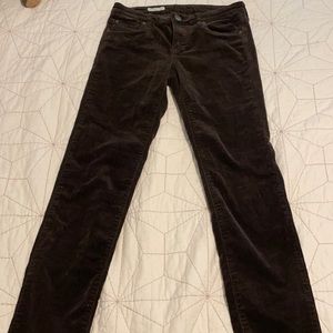 Chocolate skinny corduroys